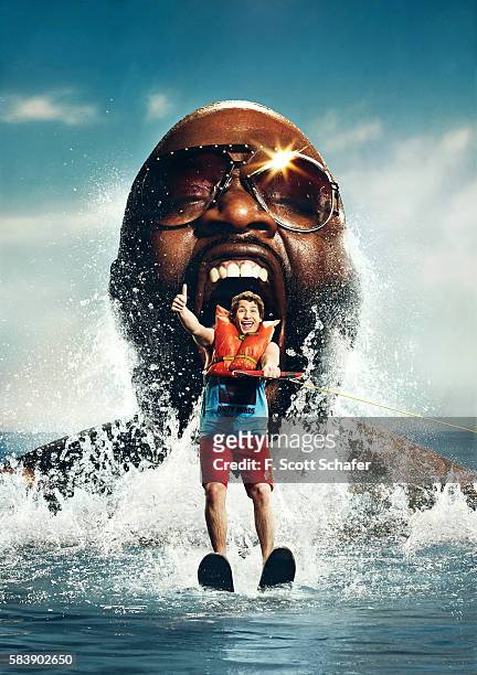 Rapper Rick Ross and comedian Andy Samberg are photographed for Complex Magazine on April 11, 2011 in New York City. COVER IMAGE.