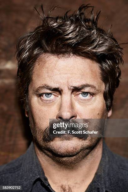 Actor Nick Offerman is photographed for Popular Science on February 24, 2014 in New York City.