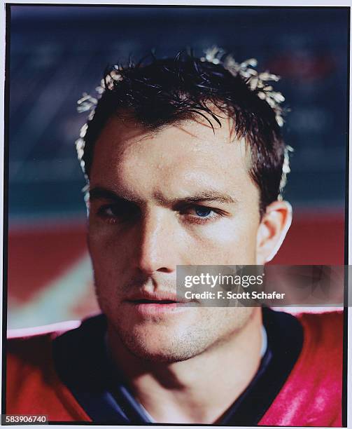 Football player John Lynch is photographed for ESPN - The Magazine in 2000.