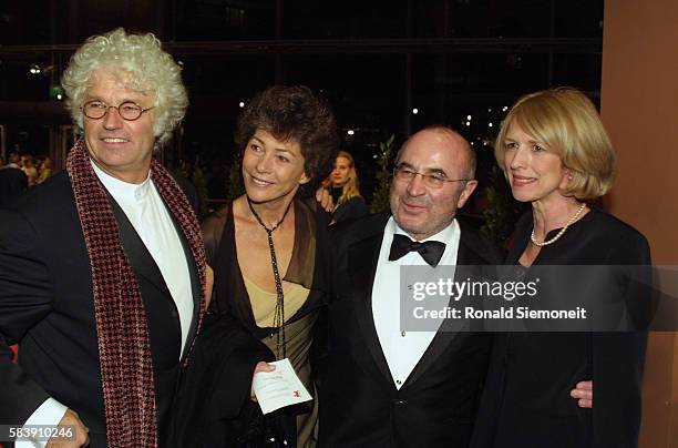 Jean-Jacques Annaud and his wife attend the screen-ing of his film 'Enemy at the Gates'. Bob Hoskins also attends with his wife.