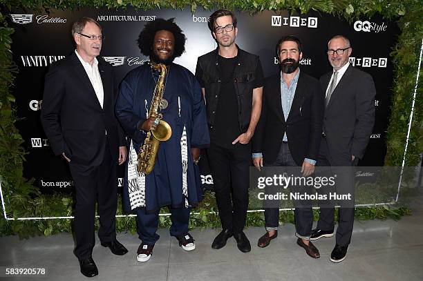 Johan de Nysschen Kamasi Washington, Will Welch, Aaron Levine, and Edward Menicheschi attend the Daring 25 presented by Conde Nast & Cadillac at the...