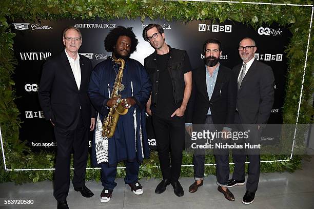 Johan de Nysschen Kamasi Washington, Will Welch, Aaron Levine, and Edward Menicheschi attend the Daring 25 presented by Conde Nast & Cadillac at the...
