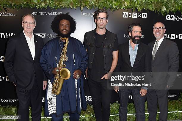 Johan de Nysschen Kamasi Washington, Will Welch, Aaron Levine, and Edward Menicheschi attend the Daring 25 presented by Conde Nast & Cadillac at the...