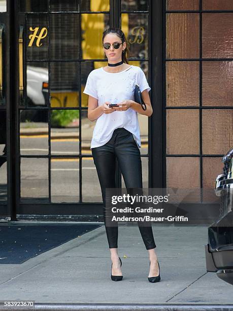 Nicole Trunfio is seen on July 27, 2016 in New York City.