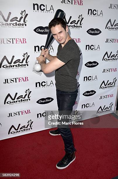 Monty Geer arrives at the 10 Year Anniversary with Beauty for a Cause Summer Toy Drive at Nail Garden on July 26, 2016 in Studio City, California.