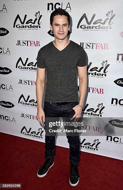 Monty Geer arrives at the 10 Year Anniversary with Beauty for a Cause Summer Toy Drive at Nail Garden on July 26, 2016 in Studio City, California.