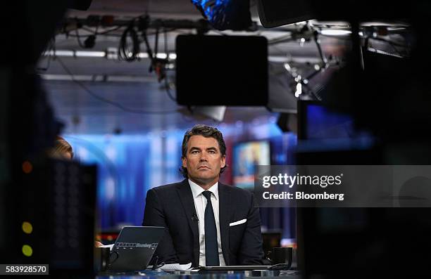 Gavin Patterson, chief executive officer of BT Group Plc, pauses during a Bloomberg Television interview in London, U.K., on Thursday, July 28, 2016....