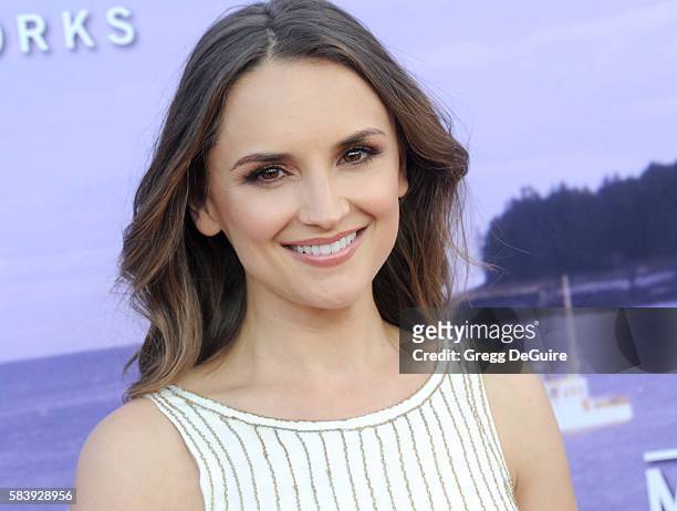 Actress Rachael Leigh Cook arrives at the Hallmark Channel and Hallmark Movies and Mysteries Summer 2016 TCA Press Tour Event on July 27, 2016 in...