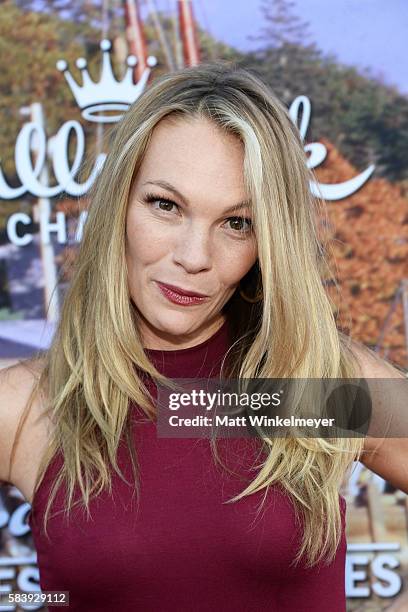 Actress Abby Brammell attends the Hallmark Channel and Hallmark Movies and Mysteries Summer 2016 TCA press tour event on July 27, 2016 in Beverly...