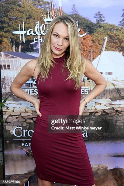 Actress Abby Brammell attends the Hallmark Channel and Hallmark Movies and Mysteries Summer 2016 TCA press tour event on July 27, 2016 in Beverly...