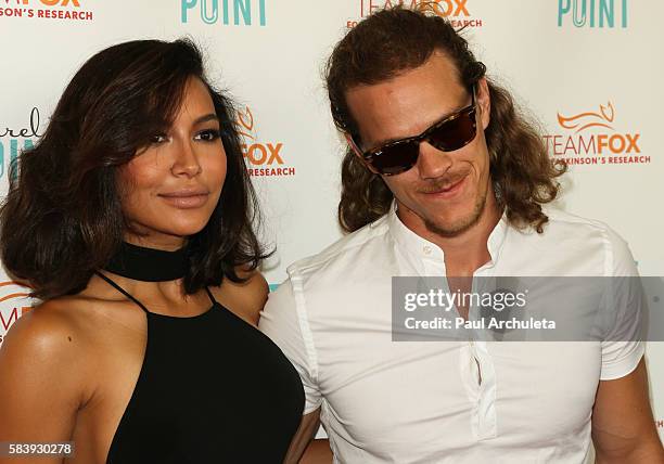 Actors Naya Rivera and Ryan Dorsey attend the "Raising The Bar To End Parkinson's" at Laurel Point on July 27, 2016 in Studio City, California.