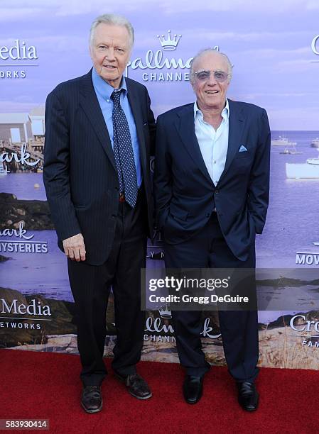 Actors Jon Voight and James Caan arrive at the Hallmark Channel and Hallmark Movies and Mysteries Summer 2016 TCA Press Tour Event on July 27, 2016...