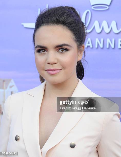 Actress Bailee Madison arrives at the Hallmark Channel and Hallmark Movies and Mysteries Summer 2016 TCA Press Tour Event on July 27, 2016 in Beverly...