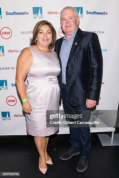 Congresswoman Linda Sanchez Representing the 38th District of CA and husband, James Sullivan attend Voto Latino's 'Brave Party' Celebrates The Power...