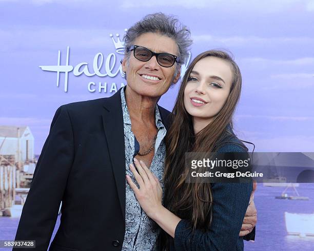 Actor Steven Bauer and Lyda Loudon arrive at the Hallmark Channel and Hallmark Movies and Mysteries Summer 2016 TCA Press Tour Event on July 27, 2016...