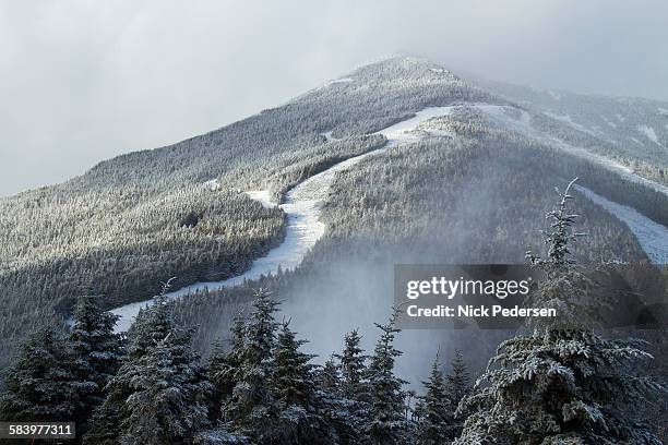 whiteface mountain ski resort - ski resort stock pictures, royalty-free photos & images