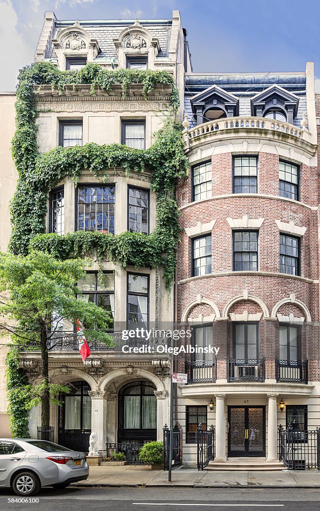 Manhattan Upper East Side Townhouses (Row houses), New York City.