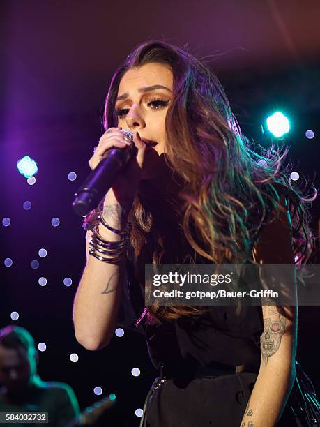 Cher Lloyd is seen performing live at 'The Grove' on July 27, 2016 in Los Angeles, California.