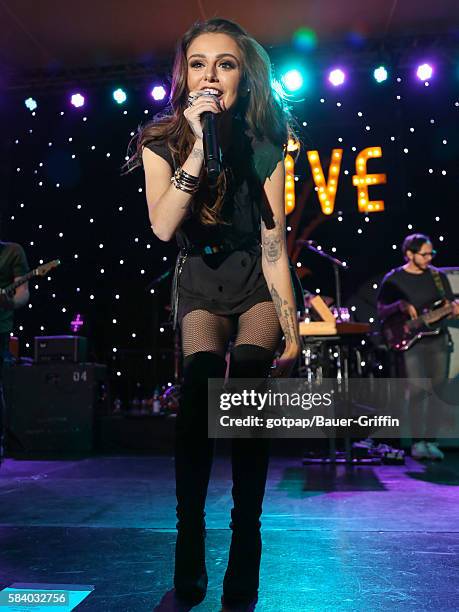 Cher Lloyd is seen performing live at 'The Grove' on July 27, 2016 in Los Angeles, California.