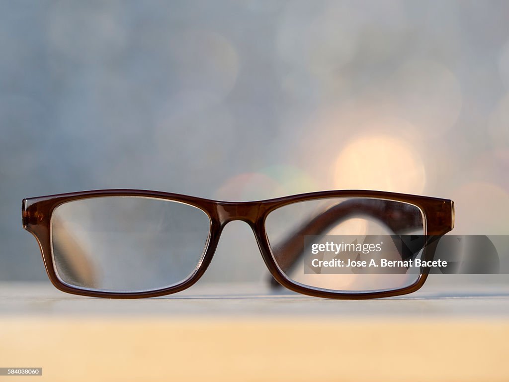 Reading glasses pasta with natural light