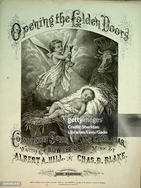 Sheet music cover image of the song 'Opening the Golden Doors Companion Song to How the Gates Came Ajar', with original authorship notes reading...