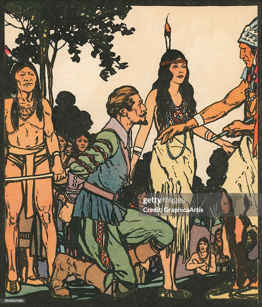 John Smith With Pocahontas