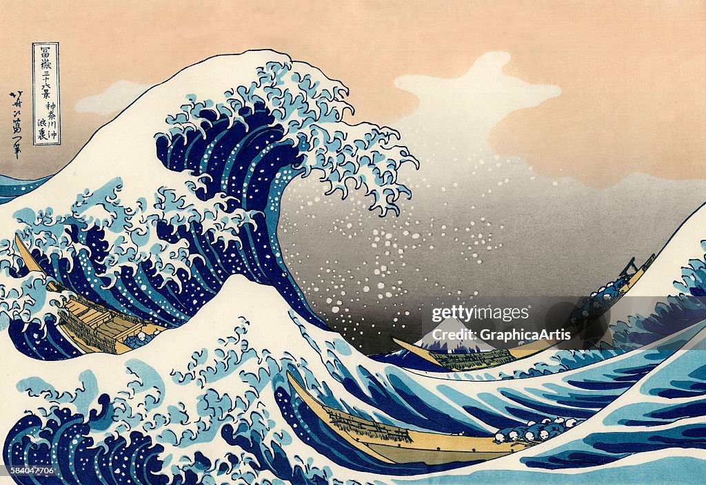 The Great Wave By Hokusai