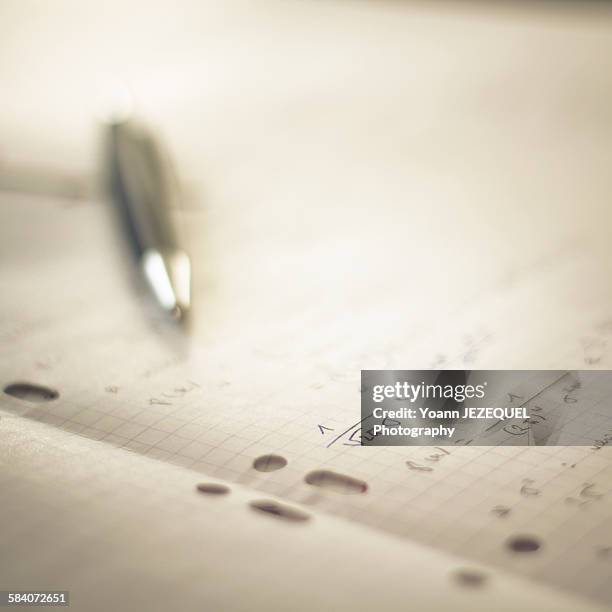 studying mathematics - mathematische funktion stock-fotos und bilder