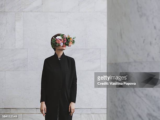 Woman with floral glasses