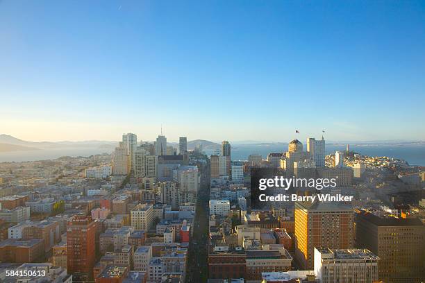 vista of san francisco - nob hill stock pictures, royalty-free photos & images