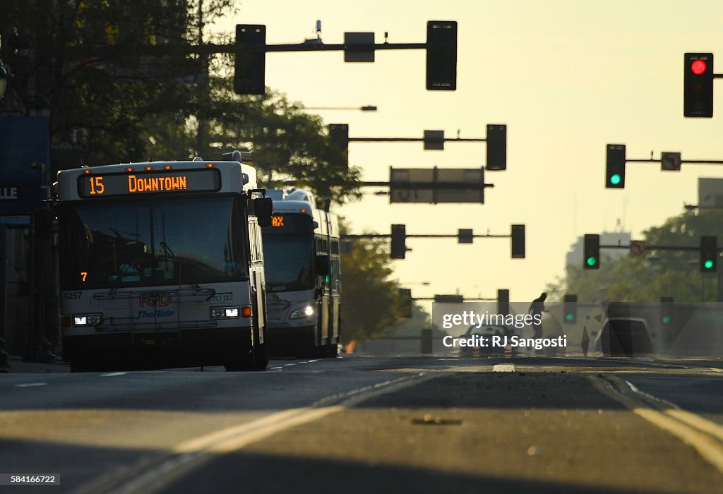Morning bus ride