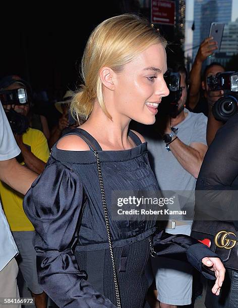 Margot Robbie seen out in Manhattan on July 27, 2016 in New York City.