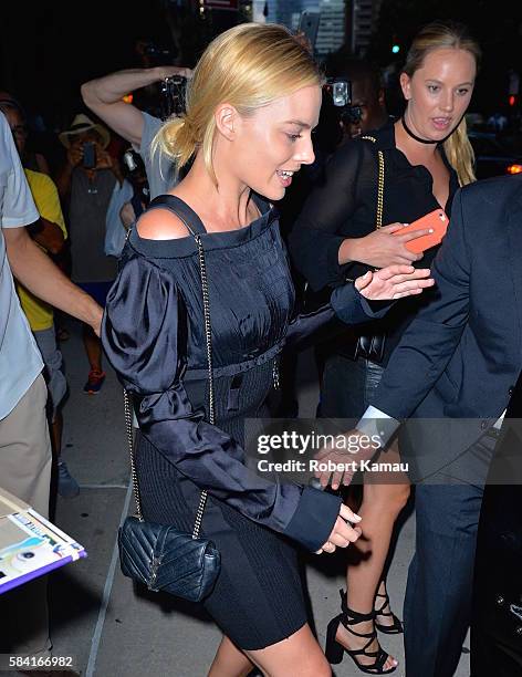 Margot Robbie seen out in Manhattan on July 27, 2016 in New York City.