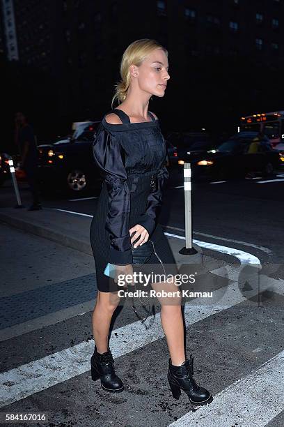 Margot Robbie seen out in Manhattan on July 27, 2016 in New York City.