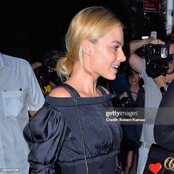 Margot Robbie seen out in Manhattan on July 27, 2016 in New York City.