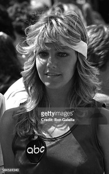 Heather Locklear attends the taping of Battle of the Network Stars on April 23, 1983 at Pepperdine University in Malibu, California.