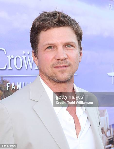 Marc Blucas attends the Hallmark Channel And Hallmark Movies And Mysteries Summer 2016 TCA Press Tour Event on July 27, 2016 in Beverly Hills,...