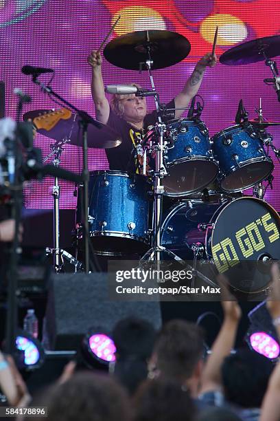 Gina Schock of The Go-Go's is seen on July 27, 2016 in Los Angeles, California.