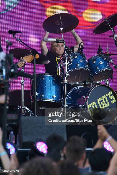 Gina Schock of The Go-Go's is seen on July 27, 2016 in Los Angeles, California.