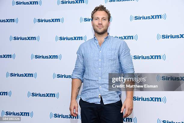 Actor Jai Courtney visits SiriusXM Studio on July 28, 2016 in New York City.