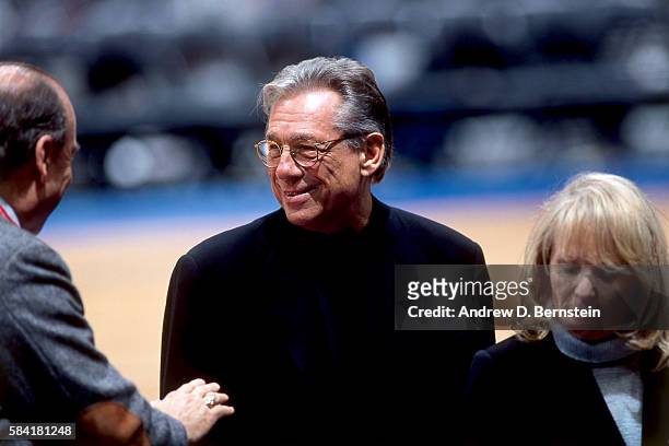 Los Angeles Clippers owner Donald Sterling at Staples Center in Los Angeles, California. NOTE TO USER: User expressly acknowledges and agrees that,...