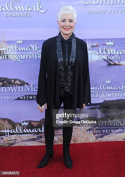 Shirley Jones arrives at the Hallmark Channel and Hallmark Movies and Mysteries Summer 2016 TCA Press Tour Event on July 27, 2016 in Beverly Hills,...