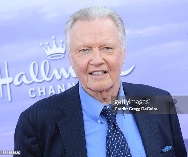 Jon Voight arrives at the Hallmark Channel and Hallmark Movies and Mysteries Summer 2016 TCA Press Tour Event on July 27, 2016 in Beverly Hills,...