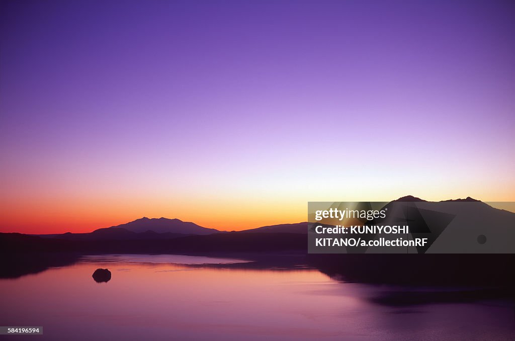 Sunrise at Lake Mashu, Hokkaido Prefecture, Japan