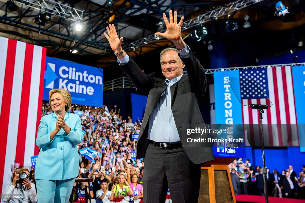 Hillary Clinton Introduces Tim Kaine As Vice Presidential Nominee