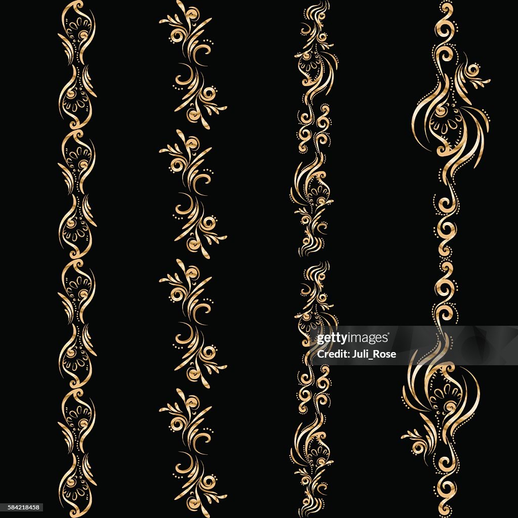 Gold Print Pattern Vector Seamless Pattern Of Gold High-Res Vector Graphic - Getty Images