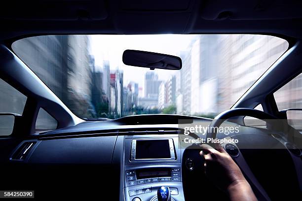 interior of hybrid car - plusphoto stock pictures, royalty-free photos & images