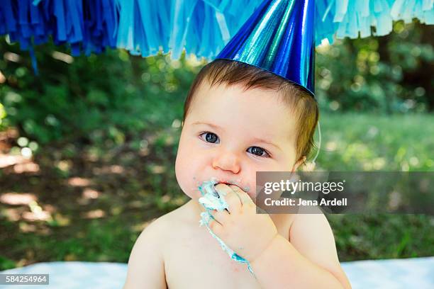 baby birthday - primo compleanno foto e immagini stock
