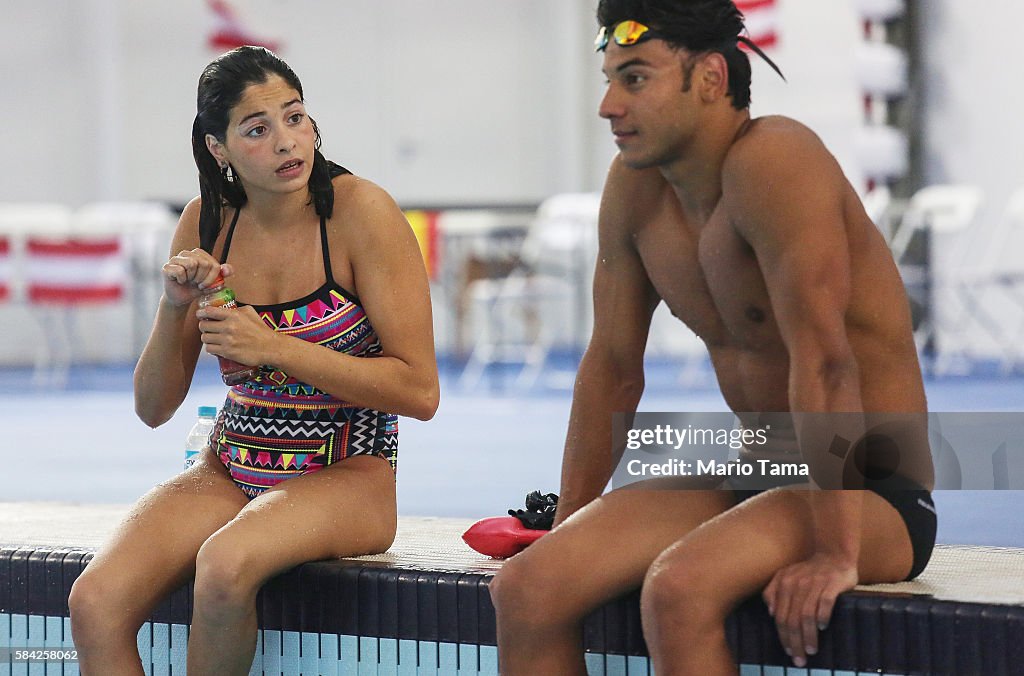 Olympics - Refugee Olympic Team Swimming Athletes Media Access