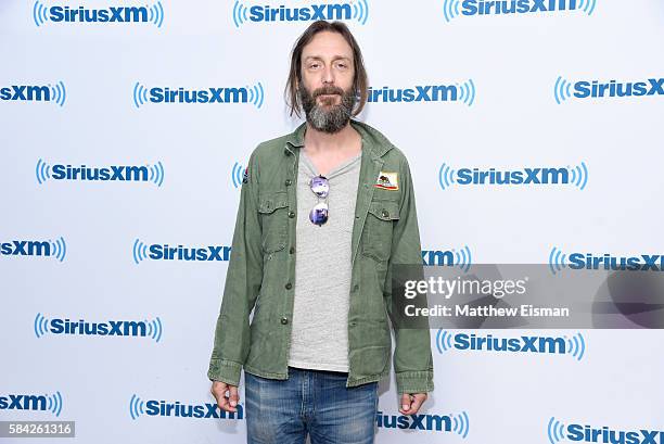 Musician Chris Robinson of the band The Black Crowes visits SiriusXM Studio on July 28, 2016 in New York City.